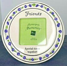 Round Picture Frame Homespun Memories-Friends, Special Times Together