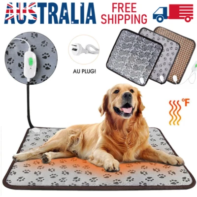 Waterproof Electric Pet Heat Pad Heated Heating Mat Blanket Dog Cat Bed 3 Size - image 1 of 4