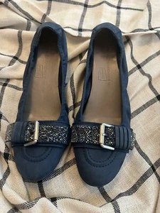 kennel schmenger Wildleder Halbschuhe mit Schnalle, und Swarovski Elements 7 Navy - Bild 1 von 11