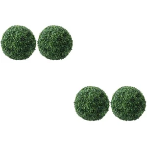 grüne Topiary-Kugeln 2x Formschnitt-Kugeln aus Buchsbaum - Bild 1 von 12
