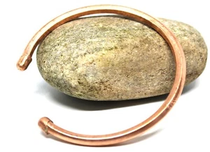 PURE COPPER BRACELET ARTHRITIS BIO PAIN RELIEF BANGLE WRIST KADA TORQUE UNISEX - Picture 1 of 8