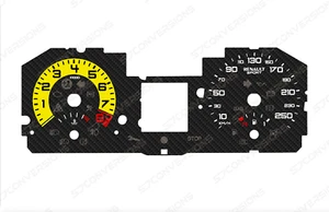 Renault Clio RS197 KM/H Carbon Dial Cards Gauges - Picture 1 of 1