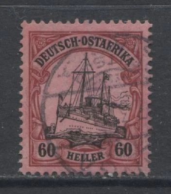 Germany colonies 1906 EAST AFRICA 60 Heller Yacht used,  TANGA  $ 282.00 - Image 1 of 2