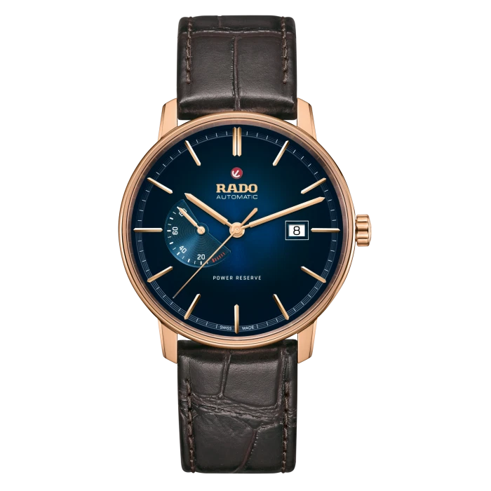 Nuevo reloj para hombre Rado Coupole clásico automático esfera azul correa de cuero R22879215 Foto 1 de 1
