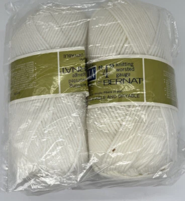 Bernat Yarn "White" 2 Skeins #462 - Image 1 of 2