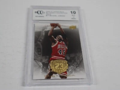2009-2010 Upper Deck Michael Jordan MJ Legacy Collection Gold #77 BCCG 10 - Image 1 of 2