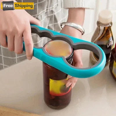 4-in-1 Jar & Can Opener for Weak Hands, Easy to Use for Elderly & Children - Image 1 of 4