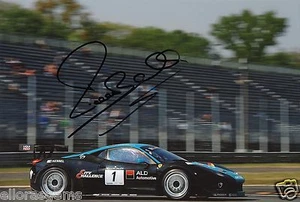 Michael Bartels FIA GT1 Weltmeisterschaft handsigniertes Foto Ferrari 12x8" B - Bild 1 von 1