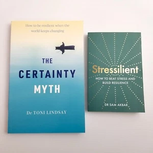 2x Self-Help Book Bundle Resilient - Stressilient & The Certainty Myth Paperback - Picture 1 of 5