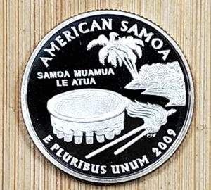 2009 S 25C American Samoa , US Territories Proof Quarter  - Picture 1 of 2