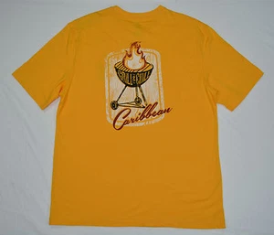 NWT Men's Caribbean Crewneck Short-Sleeve Tee (T) Shirt Gold Medium M - Picture 1 of 4