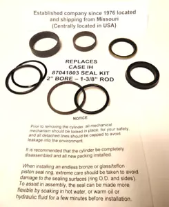 87041803 Case-IH & New Holland Ersatzdichtungssatz (2"" Bohrung mit 1-3/8"" Stange) - Bild 1 von 3