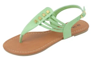 New Starbay Women's Fashion apple green pearl flat thong Sandals #2577 US size 7 - Picture 1 of 1