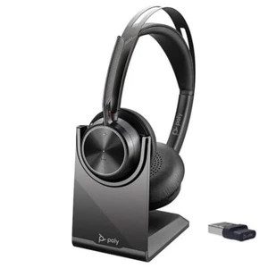 Poly Voyager Focus 2 UC USB Microsoft Teams Headset with Charging Stand - Afbeelding 1 van 5