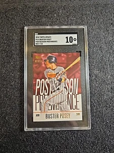 2018 BUSTER POSEY *7/10* SGC 10 GM Topps Update #PO-8 Postseason ~1stB - Bild 1 von 5