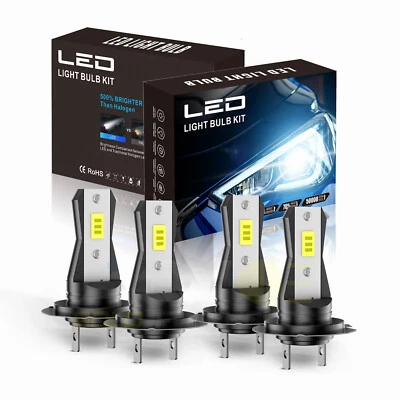 For Mercedes Benz E350 2014-2016 4x 6000K LED Headlight Kit High &Low Beam Bulbs Foto 1 de 4