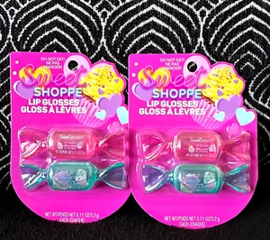 2pk SWEET SHOPPE CUPCAKE CANDY SHAPE LIP GLOSS FUN TEEN MAKEUP LIPGLOSS LOT - Picture 1 of 5