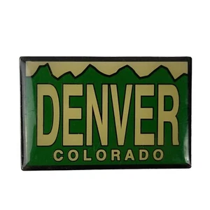 Vintage Denver Colorado Mountains Fridge Magnet  - Picture 1 of 4