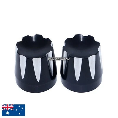 CNC Excalibur Front Axle Nut Cover Harley Softail Dyna Fatboy CVO Road King VROD - Image 1 of 4