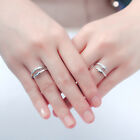 Korean Silver Love Hug Ring Charm Adjustable Open Finger Ring Lover Jewelry Gift