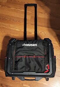 Husky 19 In. Stack Rolling Tool Bag Stackable with Handle