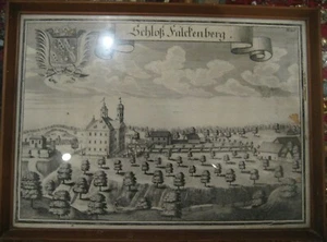 Grabado de cobre original castillo Falkenberg Moosach Ebersberg M. Wening 1701  - Imagen 1 de 4