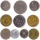 10 Different Coins From The Arab Countries (Arabsphere). Old Collectible Coins