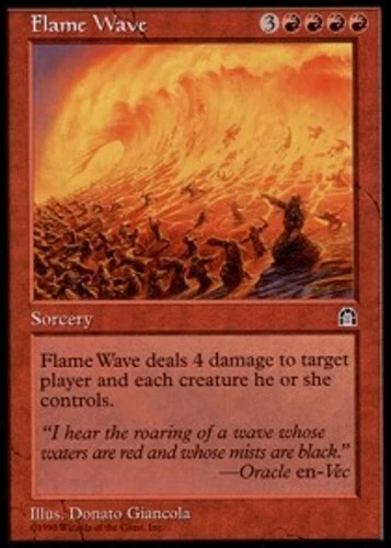 Flame Wave ~ Heavily Played Stronghold MTG Magic UltimateMTG Red Card - Image 1 of 1