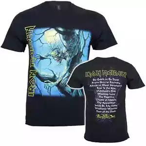 Official Iron Maiden T Shirt Fear Of the Dark Tracks New Black S M L XL XXL - Picture 1 of 55