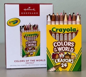 NUEVO Adorno de Navidad Sello 2023, Colores Crayola del Mundo - Imagen 1 de 4