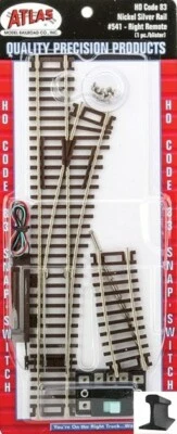 Atlas HO Scale ~ New 2025 ~ Code 83 ~ Right Hand Remote Snap Switch Turnout ~541 - Image 1 of 2