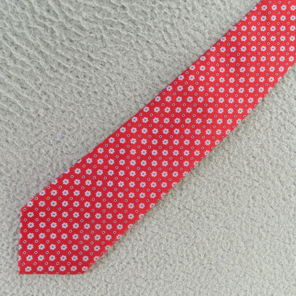 Corbata de cuello Nordstrom para hombre seda rojo azul lunares 3,5" 59" EE. UU. Foto 1 de 4