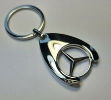 Original Mercedes-Benz Schlüsselanhänger Einkaufschip (B6695628599) Silber Original Mercedes-Benz Schlüsselanhänger Einkaufschip (B6695628599) Silber