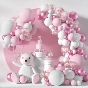 Baby shower decorations for girl balloons pack It's a Girl balloon garland arch - Picture 1 of 15