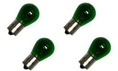 4x 1156 Green Miniature Light Bulb 12v Tail Rear Brake Stop Turn Signal LAMP LOT - Image 1 of 2