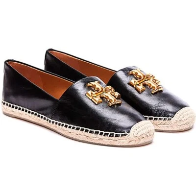 NEW TORY BURCH logo-plaque espadrilles size 9M - Image 1 of 4