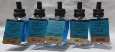 White Barn Bath & Body Works Wallflower Bulb Lot Set of 5 OCEANSIDE PALM - Image 1 of 3