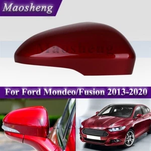 Red Right Rearview Door Side Mirror Cover Cap For Ford Mondeo/Fusion 2013-2020 - Imagen 1 de 6