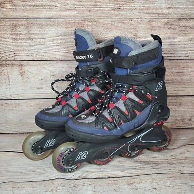 K2 Flight 76 Damen 7 Rollerblades Inline Skates 78a Hyper Wheels Softboot - Bild 1 von 4