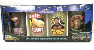 National Lampoon's Christmas Vacation Pint Flass 4 Pack Collectors Series NEW - Picture 1 of 4