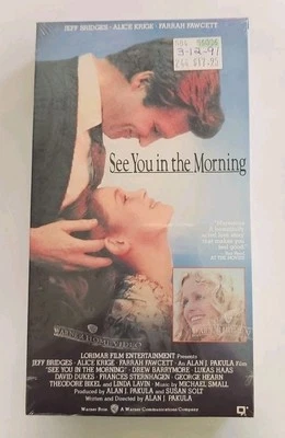 See You In The Morning VHS SEALED Watermark WHV Jeff Bridges Farrah Fawcett VTG  - Image 1 of 4