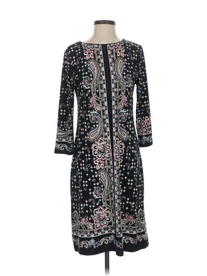 Vestido informal negro para mujer Carmen Marc Valvo S Foto 1 de 4