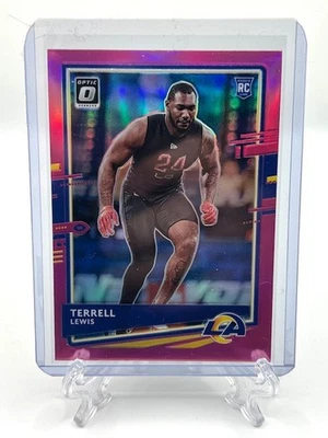 2020 Donruss Optic Rookie Preview Terrell Lewis Pink #291 RC – LA Rams - Image 1 of 2