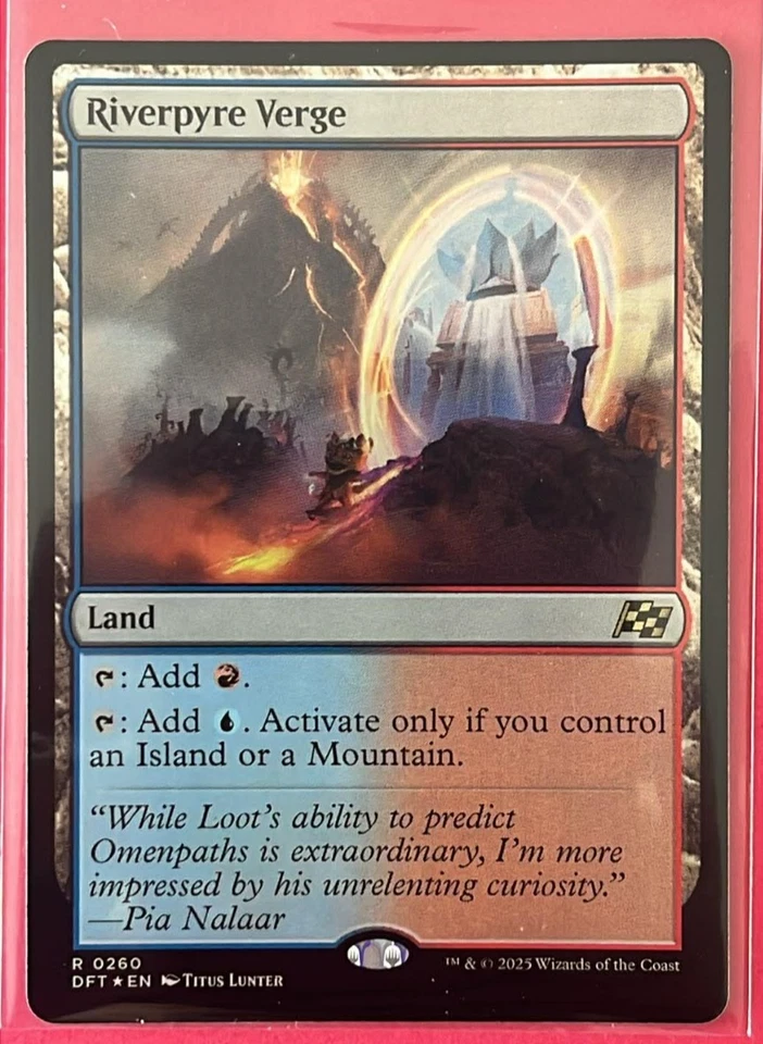 MTG Riverpyre Verge Aetherdrift Rare Land Foil NM - Image 1 of 1