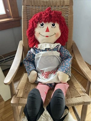 Boneca ANNABELLE Assombrada Vintage Tamanho Real RAGGEDY ANN 46” Estilo Halloween - Imagem 1 de 4