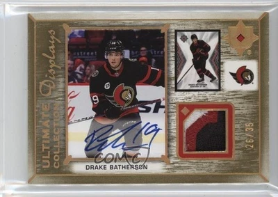 2021 Ultimate Collection Display Jersey /35 Drake Batherson #UDA-DB Patch Auto - Image 1 of 3