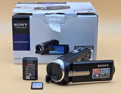 Sony Handycam DCR-SX21E Digital Camcorder. Black. No Charger. - Image 1 of 4