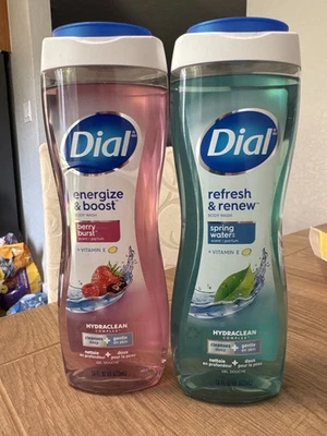 Dial Body Wash Lote de 2 Energize & Boost Berry Burst + Refresh & Renew 16 fl oz Foto 1 de 4