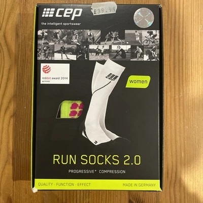 Calcetines de compresión para mujer CEP Pro+ calcetines para correr lima y rosa talla III NUEVOS EN CAJA Foto 1 de 4