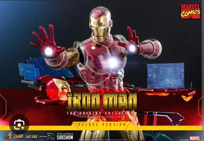 Figura 1/6 Iron Man Deluxe Origins Collection Hot Toys Sideshow Collectibles Foto 1 de 4